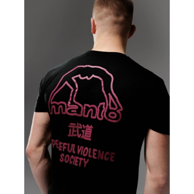 Manto T-shirt SOCIETY Preto-Roxo