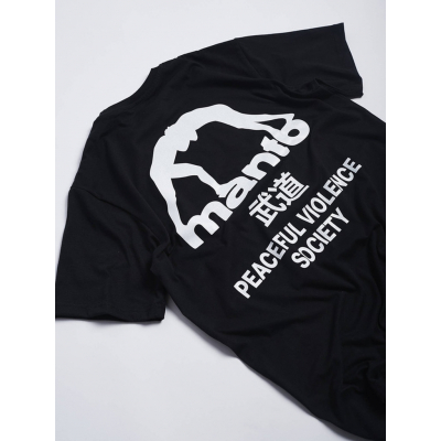 Manto T-shirt SOCIETY Preto-Branco