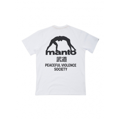 Manto T-shirt SOCIETY Branco-Preto