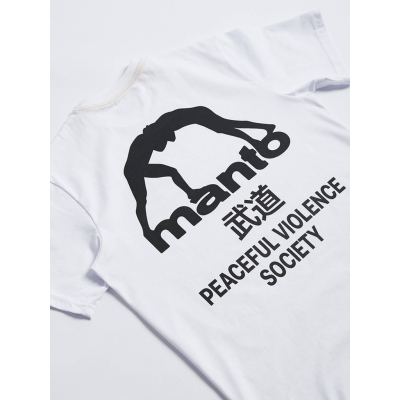Manto T-shirt SOCIETY Branco-Preto