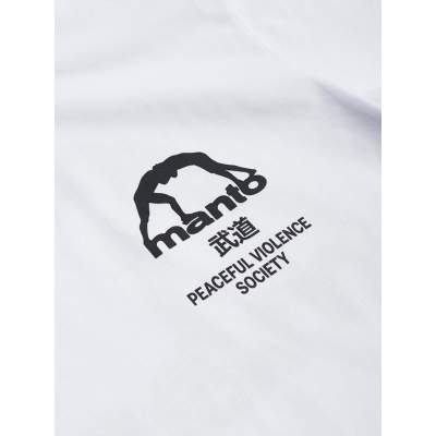 Manto T-shirt SOCIETY Branco-Preto