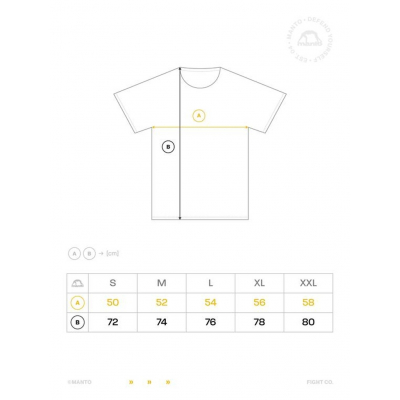 Manto T-shirt SOCIETY Branco-Preto