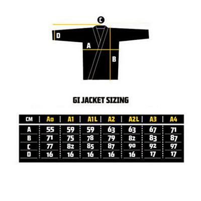 Manto Technico Bjj Gi Black-Yellow