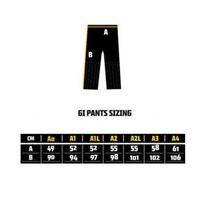 Manto Technico Bjj Gi Black-Yellow