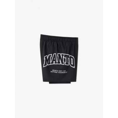 Manto Varsity Fight Shorts Preto