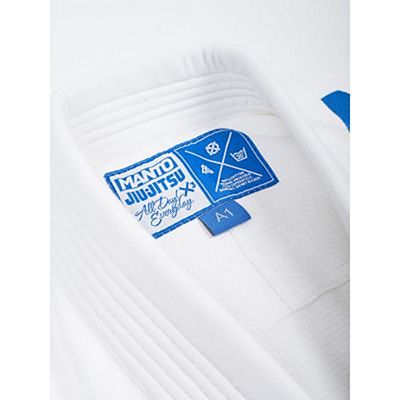 Manto X3 BJJ Gi Branco-Azul