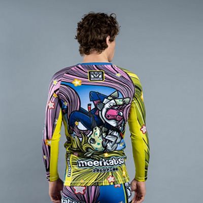 Meerkatsu Armbar Unicorns Rashguard Jaune-Bleu