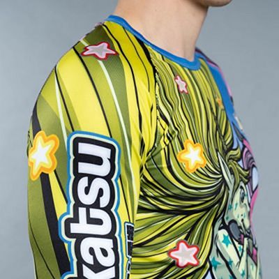 Meerkatsu Armbar Unicorns Rashguard Jaune-Bleu