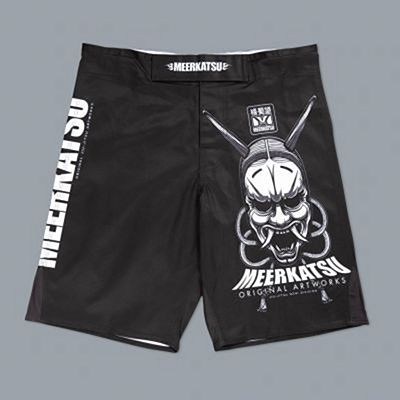 Meerkatsu Demon Mask IBJJF Shorts Black