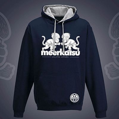 Meerkatsu Fist Bumping Monkey Hoody Dunkelblau