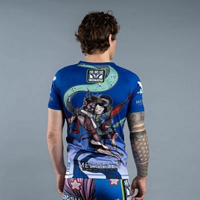 Meerkatsu Heavenly Twister Rashguard Bleu