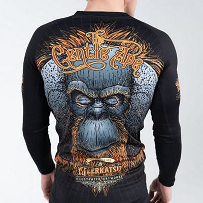 Meerkatsu The Gentle Ape V2.0 Rashguard Fekete