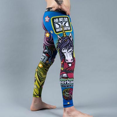 Meerkatsu Zen Unicorn Grappling Tights Blau