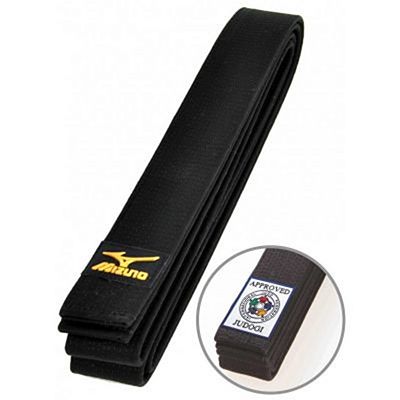 Mizuno Gold IJF Logo Judo Belt Preto