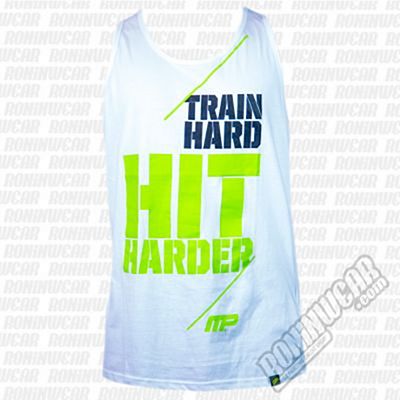 Muscle Pharm MPVST438 Hit Hard Vest Fehèr