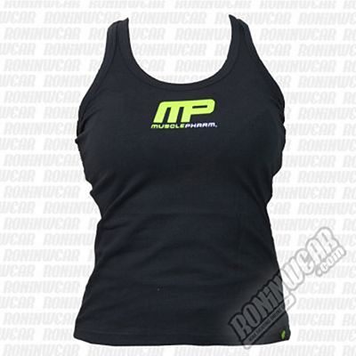 Muscle Pharm Ladies Printed Vest Nero-Verde