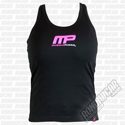 Muscle Pharm Ladies Printed Vest Svart-Rosa