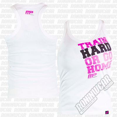 Muscle Pharm MPLVST489 Ladies Printed Vest Blanc