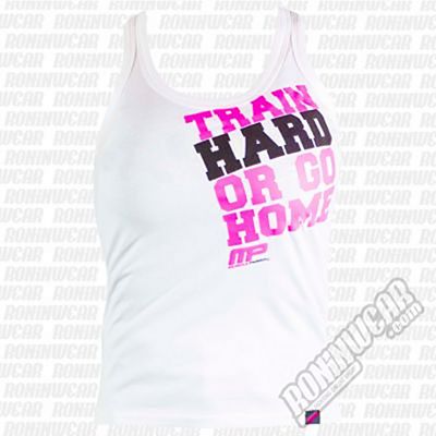 Muscle Pharm MPLVST489 Ladies Printed Vest Weiß