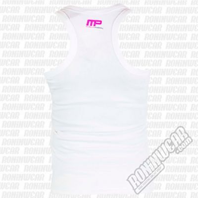 Muscle Pharm MPLVST489 Ladies Printed Vest Branco