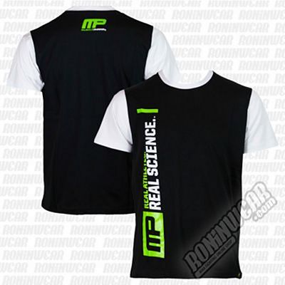 Muscle Pharm MPTS480 Real Science Crew Neck Tee Negro