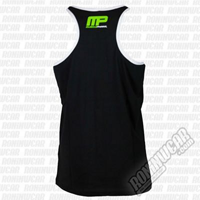 Muscle Pharm MPVST485 Stripe Logo Vest Black