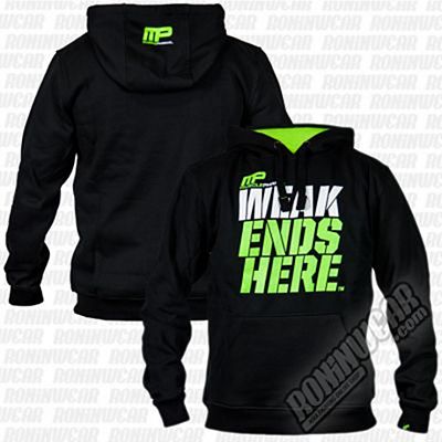 Muscle Pharm MPSWT450 Weak Ends Here Hoodie Fekete