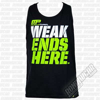 Muscle Pharm MPVST437 Weak Ends Here Vest Negro