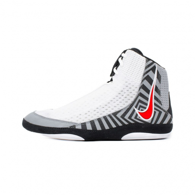 Nike Inflict 4 Wrestling Shoes Gris-Blanc