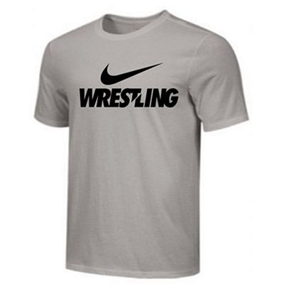 Nike Wrestling Training Tee Grigio-Nero