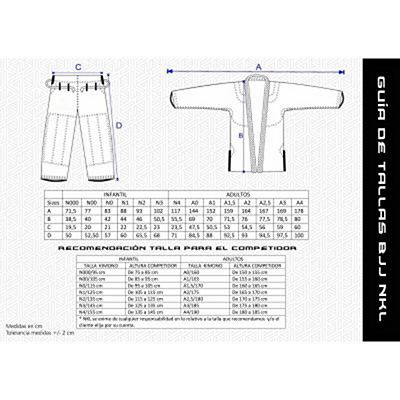 NKL Classic Ultralight Competitor BJJ Gi Weiß