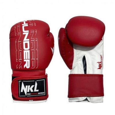 NKL Thunder 22 Boxing Gloves Rot-weiß