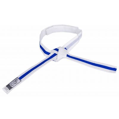 Okami Chikami Kids Budobelt Two Tone - Velcro Bianco-Blu