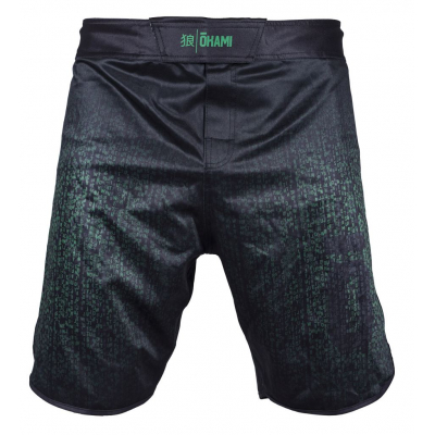 Okami Code Fightshorts Schwarz-Grün