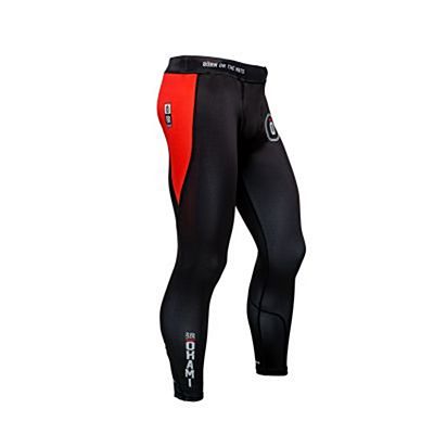 Okami Competition Spats 1 Negro-Rojo