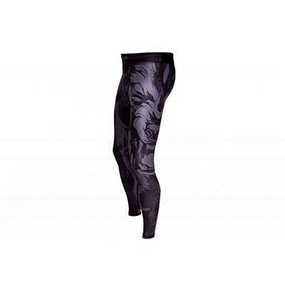 Okami Compression Spats Spats Wilderness Noir-Gris