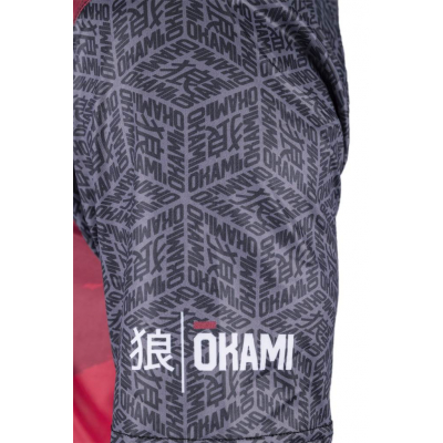 Okami Cube Functional Shirt Rojo-Blanco