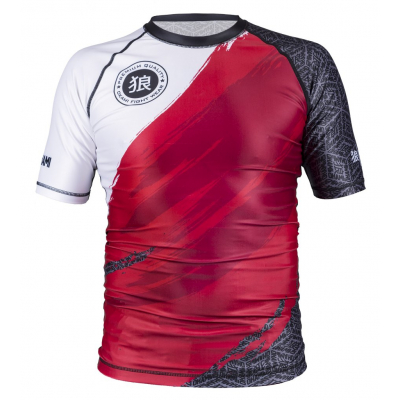 Okami Cube Rashguard Vermelho-Branco