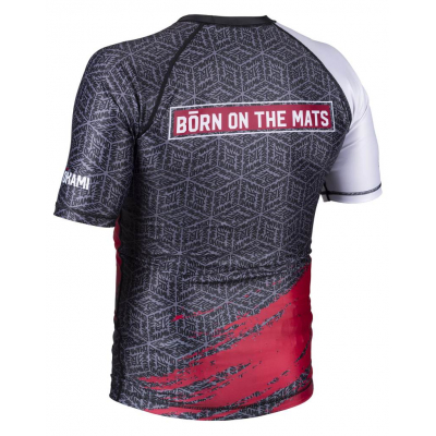 Okami Cube Rashguard Rosso-Bianco