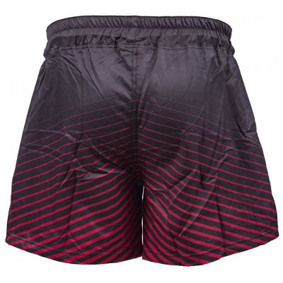 Okami Fight Shorts Big Kanji Nero-Rosso