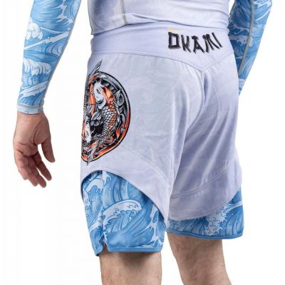Okami Fight Shorts Kois White