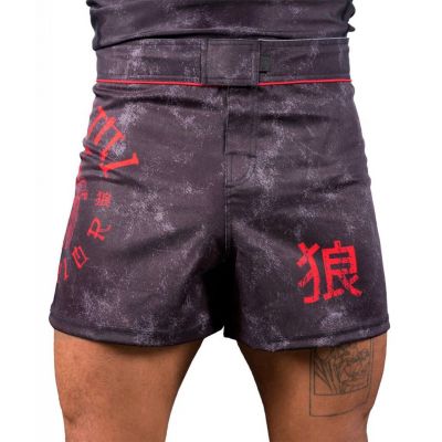 Okami Fight Shorts Warrior Schwarz