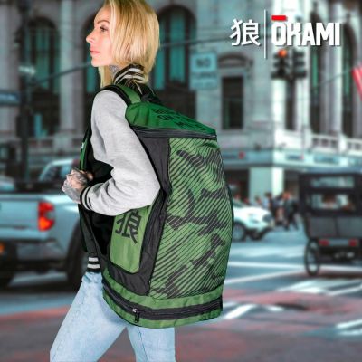 Okami Fightgear Backpack Camo-Verde