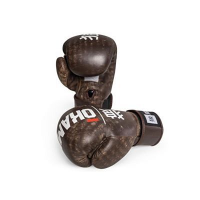 Okami Fightgear Hi-Pro Boxing Gloves Vintage Leather Barna