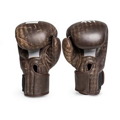 Okami Fightgear Hi-Pro Boxing Gloves Vintage Leather Barna