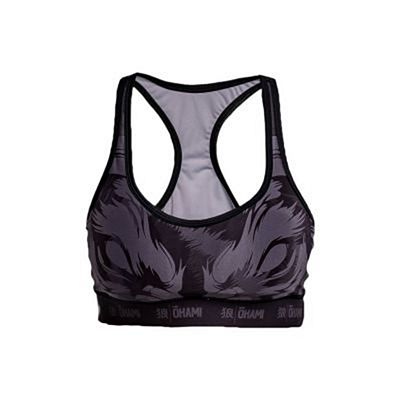 Okami Fightgear Ladies Sports Bra Wilderness Preto-Cinza