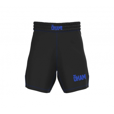 Okami Grapplino Kids Fight Shorts Negro-Azul