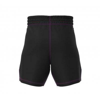 Okami Grapplino Kids Fight Shorts Negro-Rosa