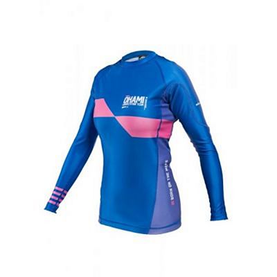 Okami Ladies Rashguard Competition Basic 2 Blu-Rosa