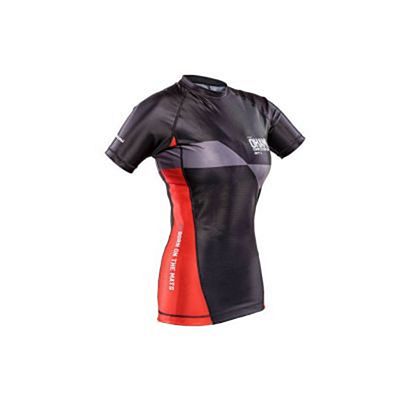 Okami Ladies Rashguard Competition Shortleeve Negro-Rojo